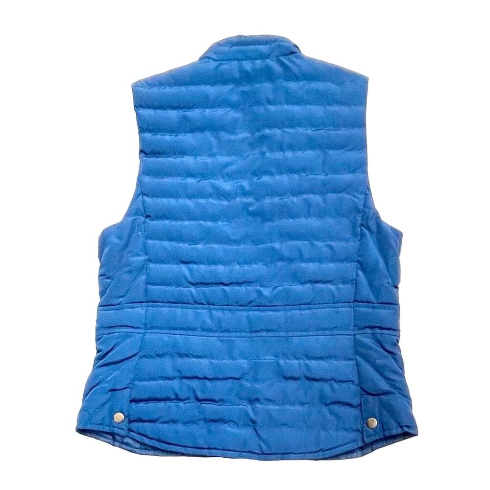 LOFT Peacock Blue Quilted Puffer Vest Size XS 💙💎💙 - Picture 3 of 15